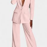 Rachele | Completo Blazer su Misura e Pantaloni a Gamba Larga Marnie