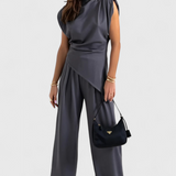 Elisa | Completo Asimmetrico Sofia con Spalle Drappeggiate