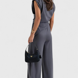 Elisa | Completo Asimmetrico Sofia con Spalle Drappeggiate