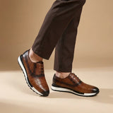 Edoardo — Sneaker Oxford in Pelle Stampata