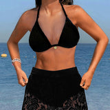 Laluna® | Bikini Elegante in Pizzo Unicolore