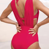 Costume da bagno Luxe Shaping con scollo a V profondo