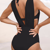 Costume da bagno Luxe Shaping con scollo a V profondo