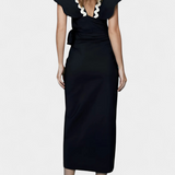Cristina | Fabiana Top Elegante con Volantes e Cuciture a Contrasto