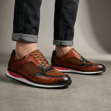 Sneaker in Pelle e Camoscio Stefano