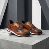 Sneaker in Pelle e Camoscio Stefano
