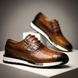 Edoardo — Sneaker Oxford in Pelle Stampata