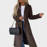 Gina | Cappotto Lungo con Rever e Bottoni