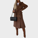 Gina | Cappotto Lungo con Rever e Bottoni