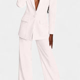 Rachele | Completo Blazer su Misura e Pantaloni a Gamba Larga Marnie