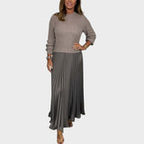 Chiara | Completo Maglione e Gonna Plissettata