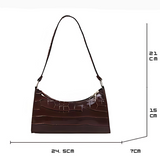 Borsa in Pelle Lucida Olivia