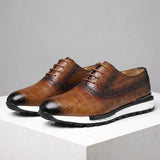 Edoardo — Sneaker Oxford in Pelle Stampata