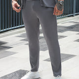 Gianluca™ | Pantaloni Bailey a Coste Grigi