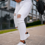 Jeans Strappati Vega Michele™ - Bianco