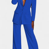 Rachele | Completo Blazer su Misura e Pantaloni a Gamba Larga Marnie