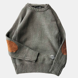 Henry | Maglione in Lana con Toppe Elbow