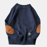 Henry | Maglione in Lana con Toppe Elbow