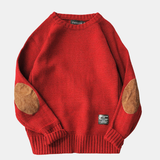 Henry | Maglione in Lana con Toppe Elbow