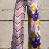 AKIRA | PANTALONI BOHO A FIORI