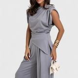 Elisa | Completo Asimmetrico Sofia con Spalle Drappeggiate