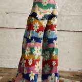 ADELINA | PANTALONI ELEGANTI CON STAMPA FLOREALE