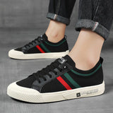 Sneaker in Maglia Marco con Banda Tricolore