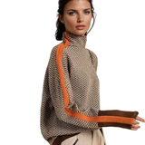 Lindemann Atelier | Malou – Maglione a collo alto con strisce a contrasto