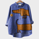 Asta | Blusa Fluida Con Stampa Animale