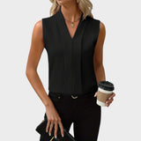 Roma | Blusa Senza Maniche Con Collo A V