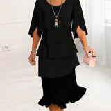 Sophie – Abito elegante fluido con volant