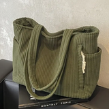 Tilda – Borsa a tracolla a coste con corda decorativa