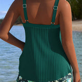 Laluna® | Tankini a righe con pantaloni da spiaggia in due pezzi