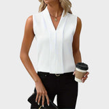 Roma | Blusa Senza Maniche Con Collo A V