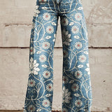 FLOR | PANTALONI CON STAMPA PRIMAVERILE