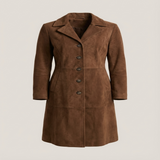 Giulia | Cappotto Lungo in Camoscio