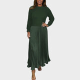 Chiara | Completo Maglione e Gonna Plissettata