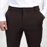 Giorgio™ | Pantaloni Astino Stretch - Marrone Scuro Eleganti