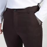 Giorgio™ | Pantaloni Astino Stretch - Marrone Scuro Eleganti