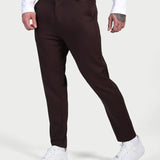 Giorgio™ | Pantaloni Astino Stretch - Marrone Scuro Eleganti