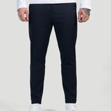 Gregorio™ | Pantaloni Astino Stretch - Blu Navy