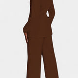 Rachele | Completo Blazer su Misura e Pantaloni a Gamba Larga Marnie
