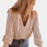 Blusa Emery in Pizzo all'Uncinetto