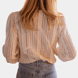 Blusa Emery in Pizzo all'Uncinetto