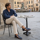 Sandalo Artigianale in Pelle Intrecciata Giorgio