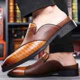 Filippo — Mule in Pelle Stampata Elegante