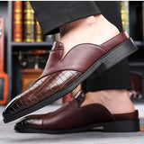 Filippo — Mule in Pelle Stampata Elegante