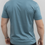 Enzo™ | T-shirt Evano - Blu Polvere