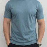 Enzo™ | T-shirt Evano - Blu Polvere