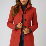 Tereza - Cappotto elegante con collo alto